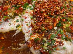 三椒蒸鲈鱼-荆九爷爆炒桥头三嫩(夫子庙店)