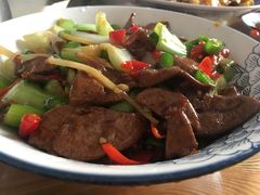 鲜猪肝-醋果子炒大肠·老赣南客家菜(渔湾里店)