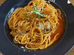 日式辣海鲜意面-机器人火炉披萨