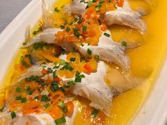 黄椒酱蒸鲈鱼下巴-章吴记喜瑞餐厅(东东城店)