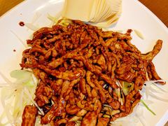 京酱肉丝-丽泽山庄·生态怀柔菜·虹鳟鱼(红螺寺店)