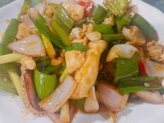 炒鱿鱼板-钱山海鲜大排档