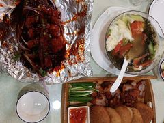 小饼炭烧肉-龙香居海鲜浑锅家常菜·特色驴肉