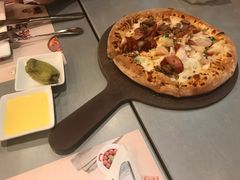 荤食天地海陆鲜香各一半-棒约翰比萨·意面(张江店)