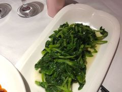 清炒豌豆尖-小河盐帮·私家菜·烤鸭(三元桥·霄云路店)