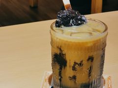 芝麻拿铁-Oasis coffee燕谷咖啡(公信店)