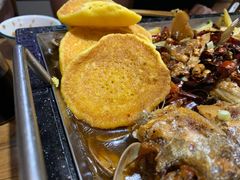 -东来菜馆•手抓海鲜家常菜•海鲜锅贴(鸽子窝店)