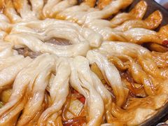 大公鸡粘卷子-华盛园卷子王农家菜水库鱼