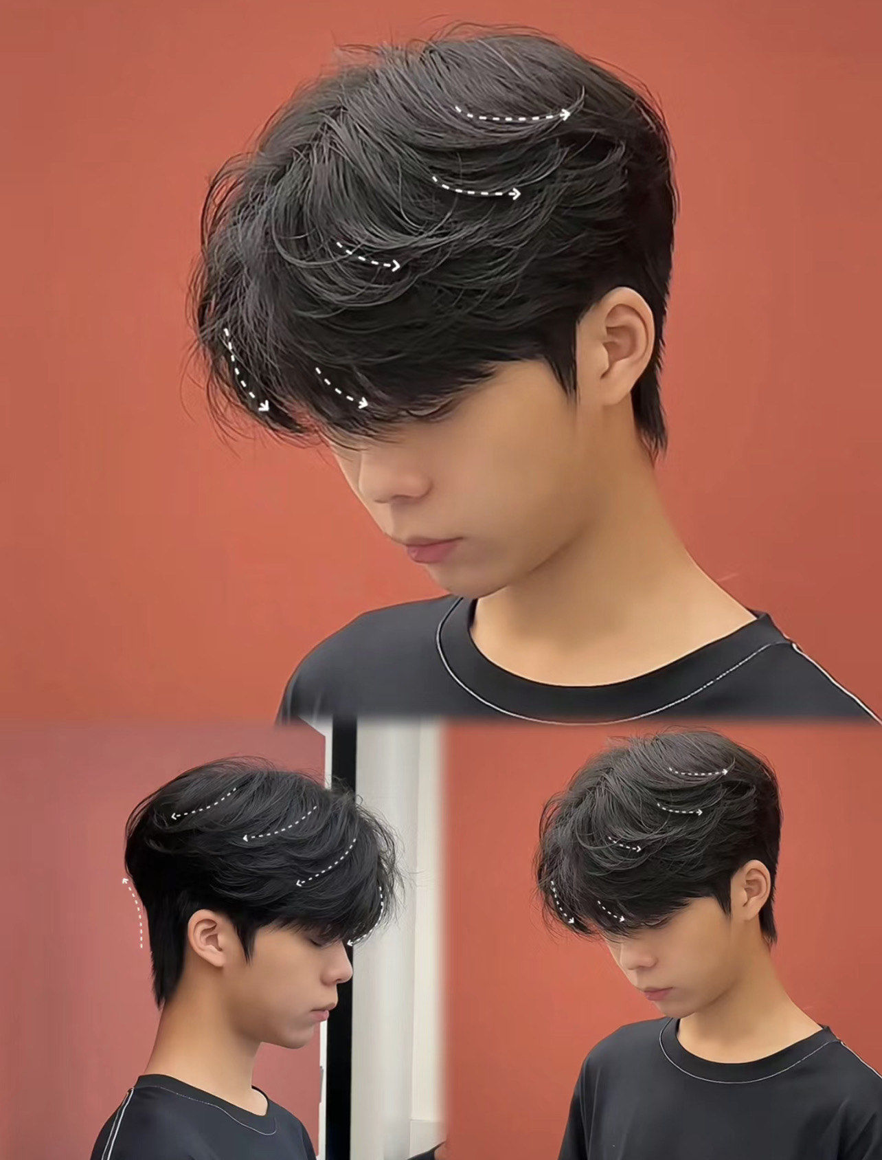 男生纹理烫发 基本免打理 层次感十足显脸小