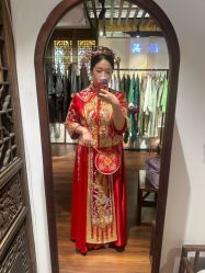 -懿沉香中式嫁衣礼服秀禾服龙凤褂马来褂旗袍总店
