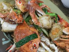 姜葱炒花蟹-贞姨美食·老字号海鲜大排档