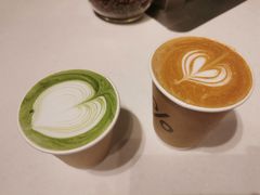 抹茶拿铁-% Arabica阿拉比卡咖啡烘焙工坊