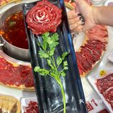 520过节来吃玫瑰牛肉火锅❓