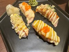 火炙三文鱼寿司四味-鸟鹏烧鸟居酒屋(天河领展店)