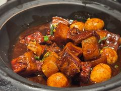 桂花虎皮蛋红烧肉-吕氏焗小鲜•花园餐厅(八大关店)