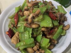 干煸鱿鱼-满口香饭店