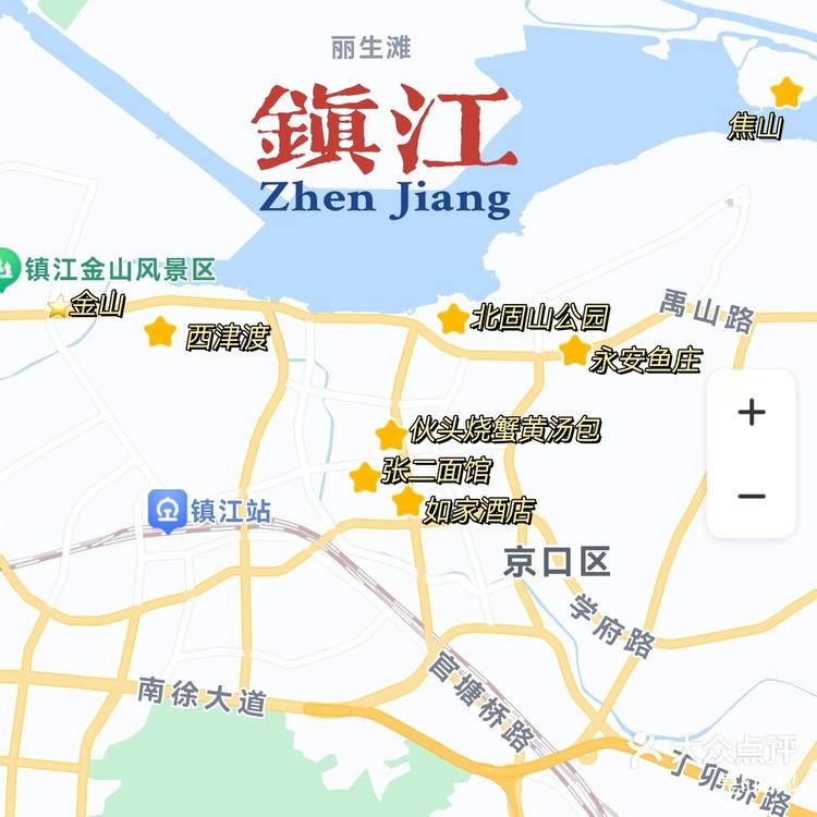 镇江三山地图图片