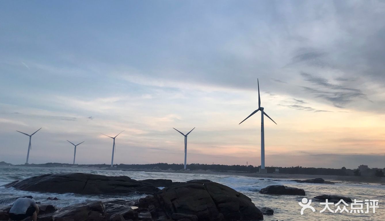 晋江龙湖石圳海滩的一道美丽风景