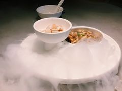 辣酒汁花螺配夏威夷果-木守西溪溪隐餐厅