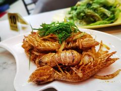 椒盐基围虾-覃记海鲜美食餐厅