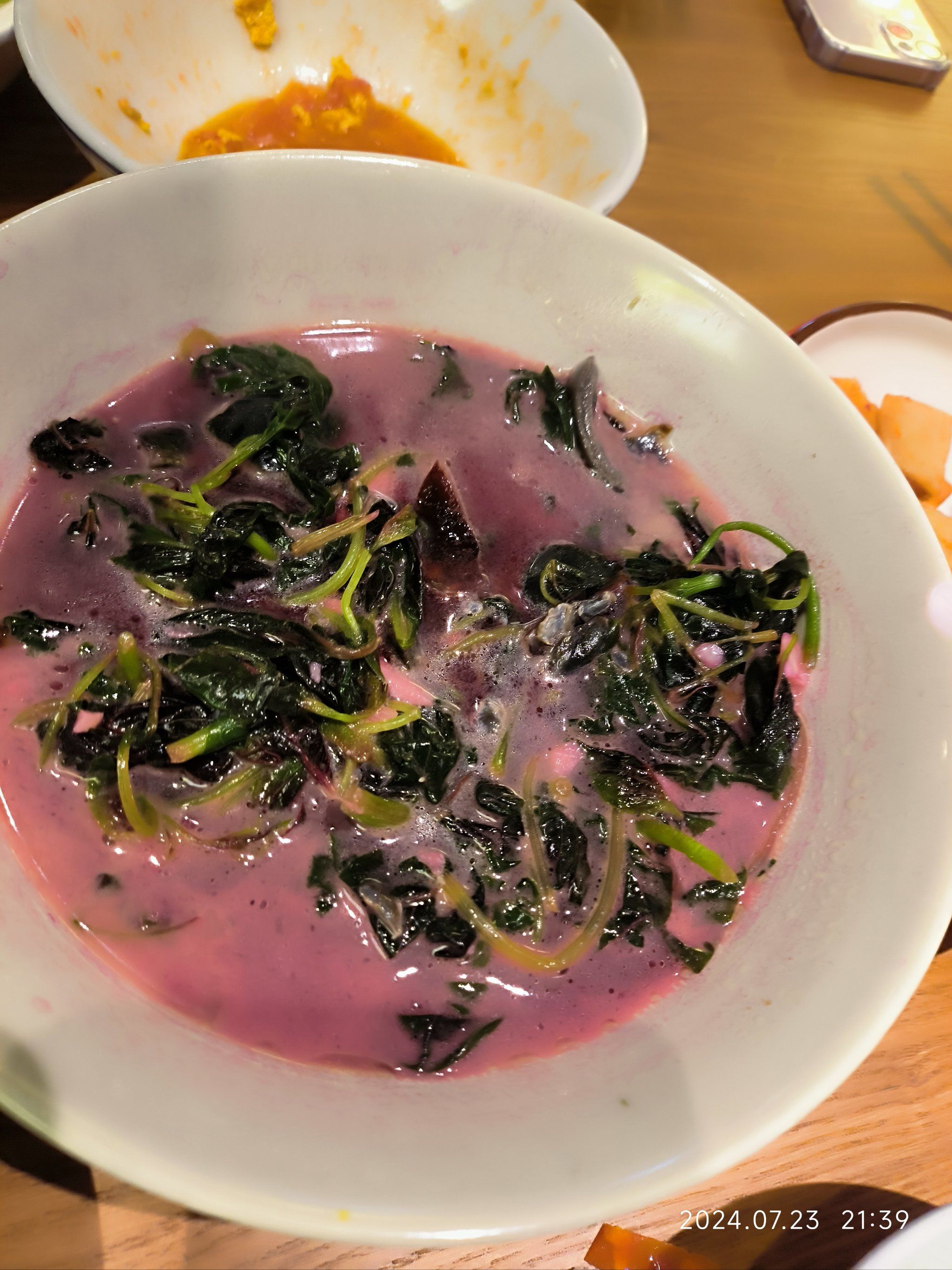 皮蛋红苋菜