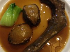 鹅掌焗双鲍-郑厨私房菜