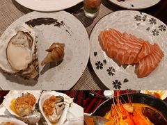 -广州万富希尔顿酒店·感趣自助餐厅·金秋蟹宴生蚝海鲜刺身
