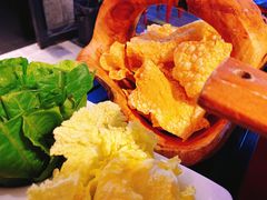 酥脆炸豆皮-热火朝天小嫩牛火锅·南屏街美食 (南强街巷店)