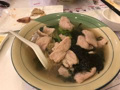 紫菜肉片汤生面-大哥餐厅(西城花园店)