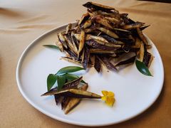 风味干烹紫茄条-观宴中餐厅