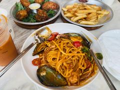 红咖喱海鲜意面-农畉LONFOOD(福田星河COCOPark店)