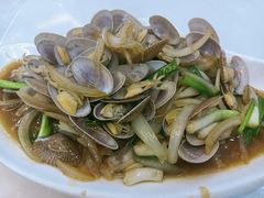 姜葱炒花甲-覃记海鲜美食餐厅