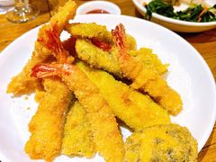 鲜虾炸什锦蔬菜-紫霞门韩国料理烤肉(深南东路店)