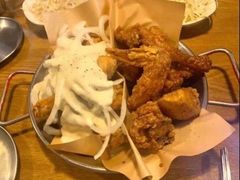 炸鸡翅一半一半-富乐满韩国正宗炸鸡韩国料理(虹泉路店)