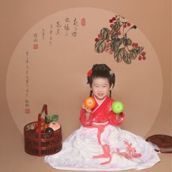 -后宫·古装汉服京剧儿童亲子全家福摄影