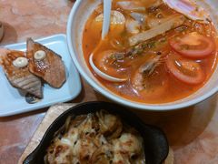 拉面，芝士焗帆立贝-万岁寿司(万国店)