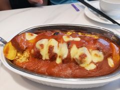 叉烧蜜桃焗饭-香港茶餐厅文化体验馆(茶山镇店)