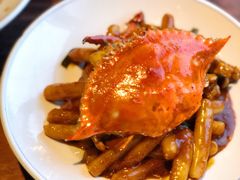 梭子蟹炒年糕-大牌大·传统杭帮菜(湖滨店)