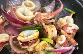Pan-fried and Baked Squid with Roe