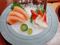 法罗三文鱼背刺身（三片）-大鲜生·亚洲菜融合小食堂