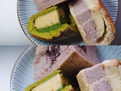 抹茶绿豆奶酥面包-谷艺烘焙