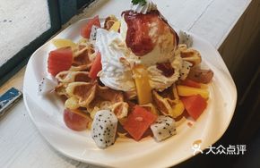 Colorful Fruit Grid Q Pancake