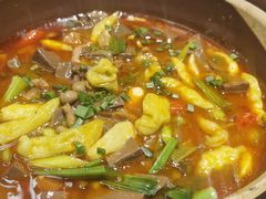 土钵鸭血烩鸡杂-渝湘厨(古美店)