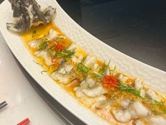 金蒜瑶柱蒸老虎斑-夜宴江景餐厅