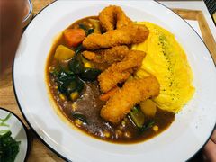 京都炸鱼咖喱蛋包饭套餐-池奈·咖喱蛋包饭(熙地港店)