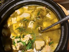 雪菜蘑菇豆腐-久宴·天目湖大鱼头(恐龙园店)