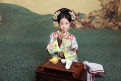 -后宫·古装汉服京剧儿童亲子全家福摄影