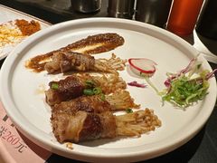 金针菇牛肉薄烧卷-盛焰铁板烧(王府井店)