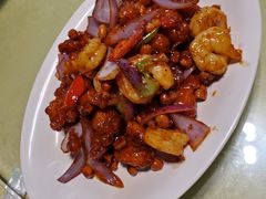 椒香虾仁爆鸡球-陈傻子餐厅(世纪都会店)