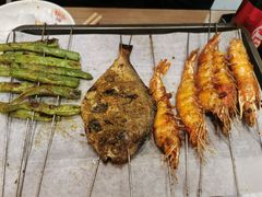 烤鲳鳊鱼-宝记烧烤·碳锅羊肉·羊蝎子火锅·夜食社(文体路创始店)